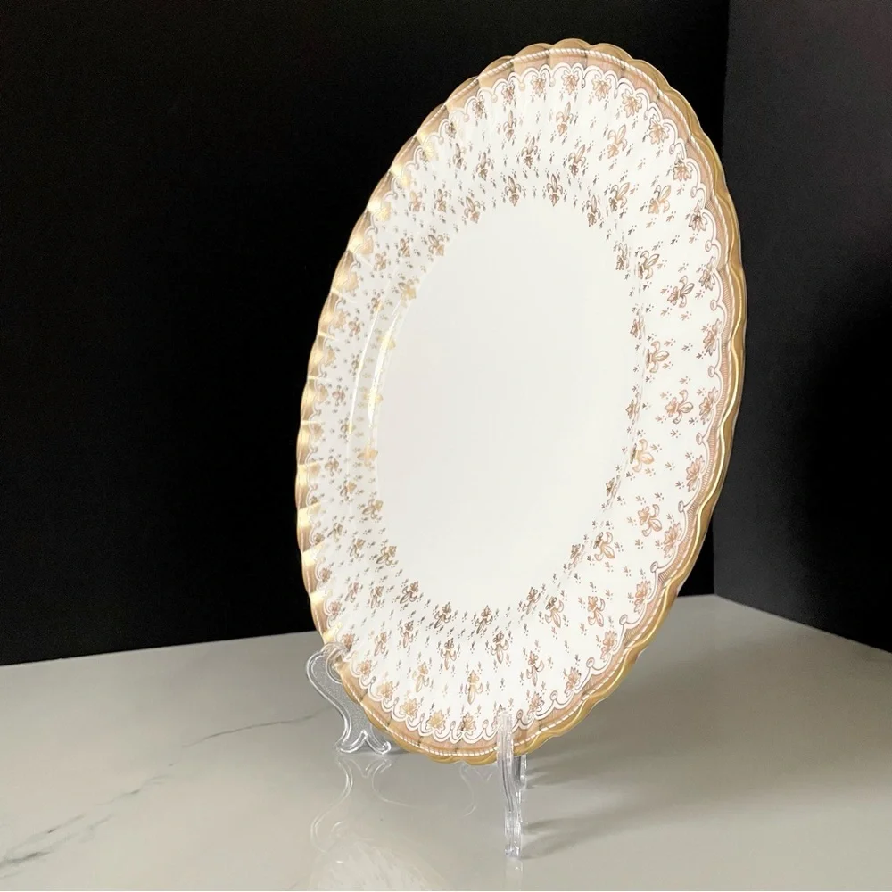 Fleur De Lys Gold Dinner Plate by Spode